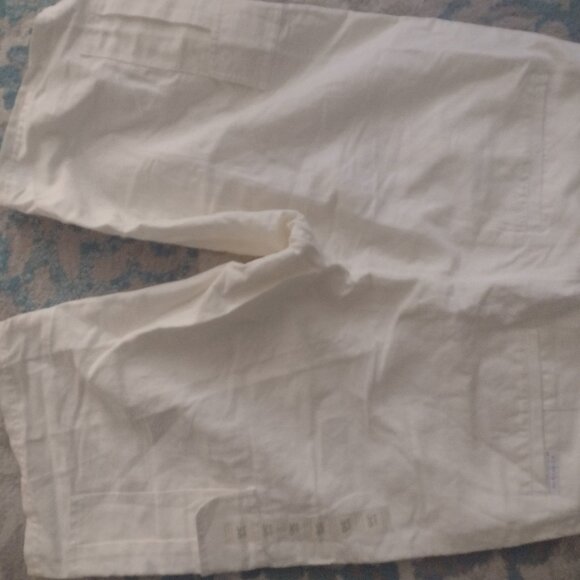Vintage Mens Sean John size 36 baggy shorts blend linen and cotton new white - Picture 5 of 5